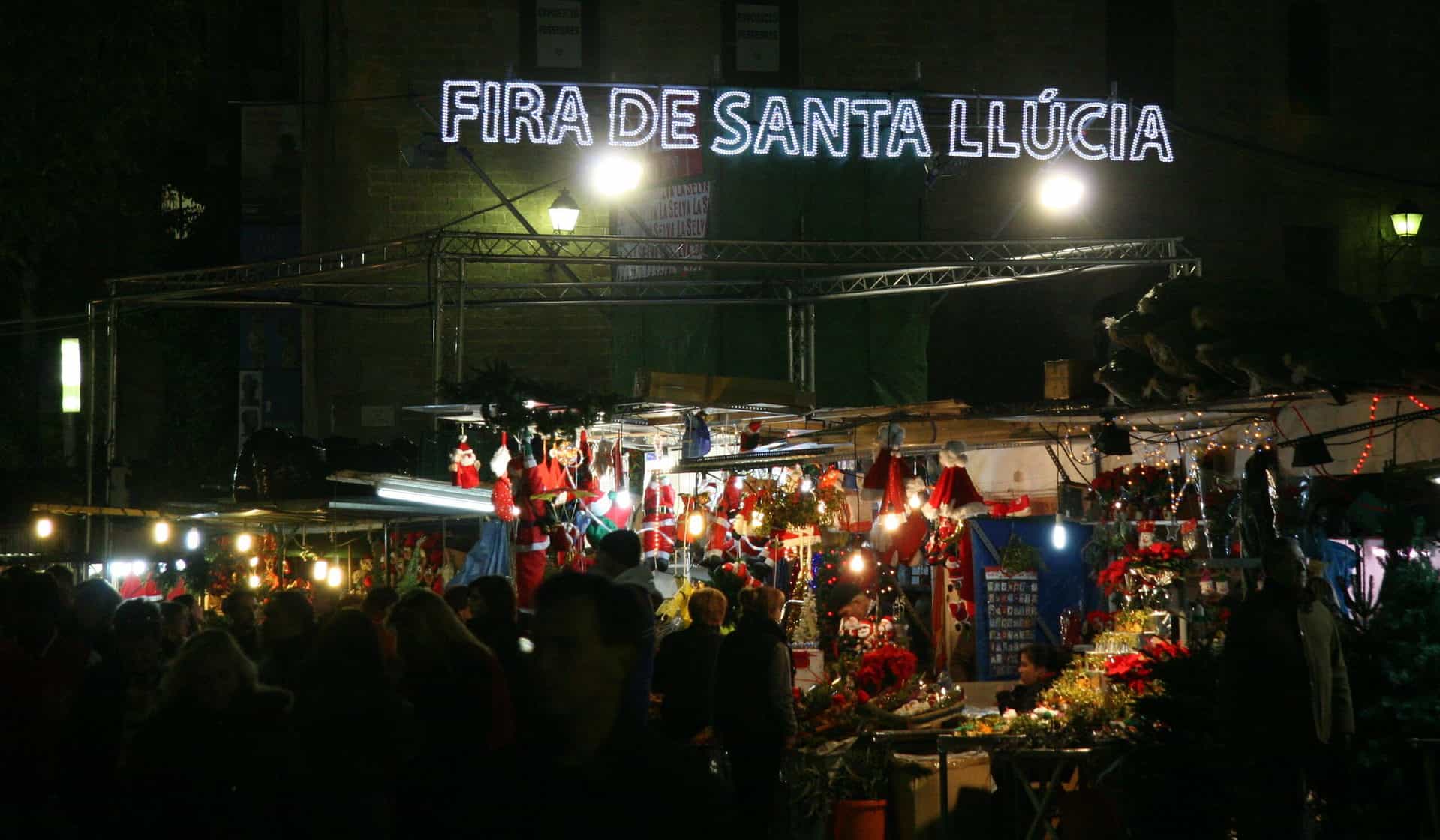 Christmas market in Barcelona - La Fira de Santa Llúcia 