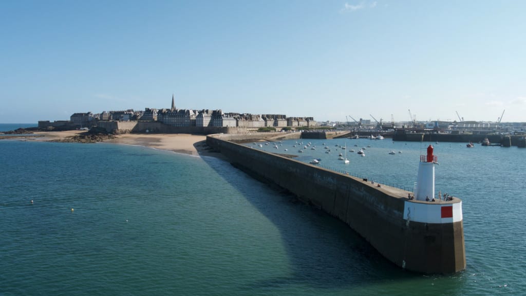 The walled city of Saint Malo France