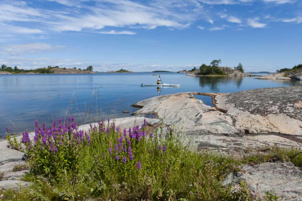 Kayaking in the archipelago, Stockholm, Sweden