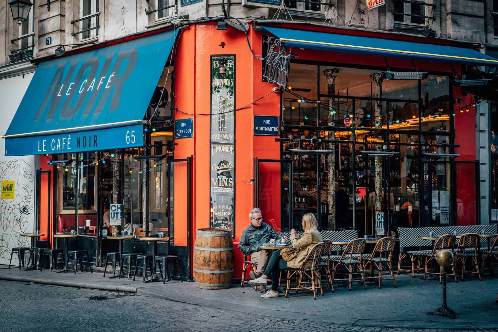 Street cafe in France