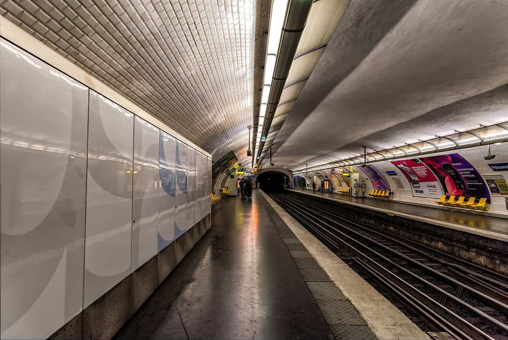 Paris metro line, France