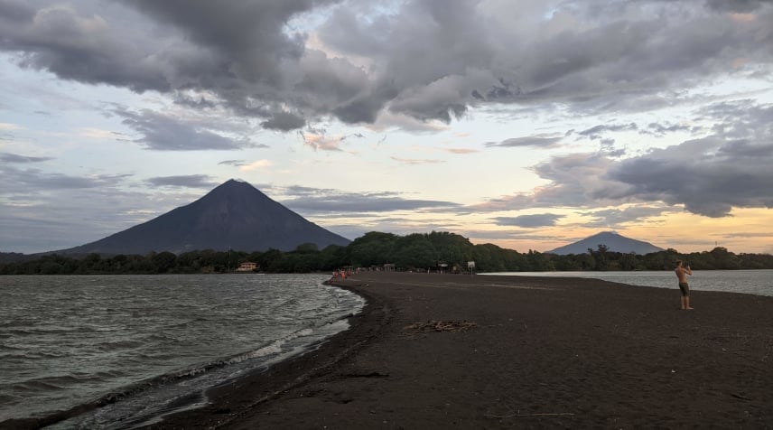 Sunset on Ometepe Island in Nicaragua