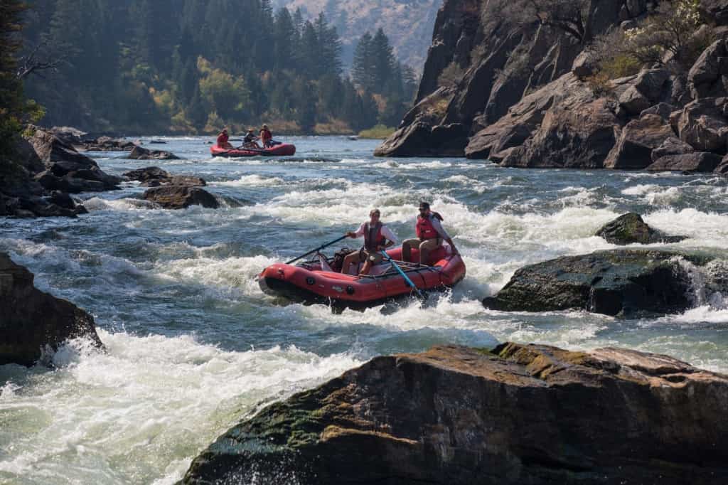 White water rafting in Montana, USA