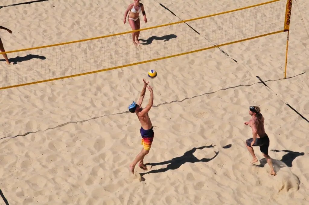 Unique things to do in Barcelona - play volleyball on the beach.